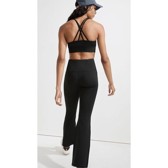 Madewell Women's High Waisted Pull On Flex Flare Leggings Size XS Black NWOT - Picture 3 of 9